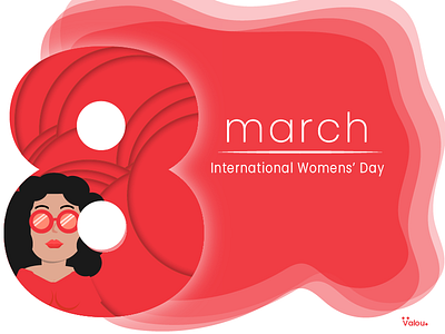 International Womens' Day illustration illustrator internationalwomansday red redcolor sunglasses woman womanpower