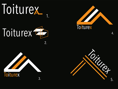 Toiturex Logo - Design Example black branding design graphicdesign illustration illustrator logo logobranding orange ui ux webdesign