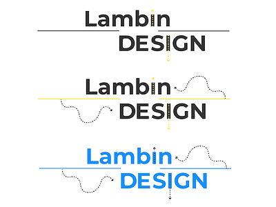 Work In progress - Logo LAMBIN DESIGN agency creation graphism lambindesign logo logo animation logobranding minimalist visualidentity webdesign