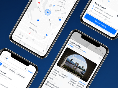 Park + Charge - Preview app charge ios iphone x map mobile mockup park ui ux