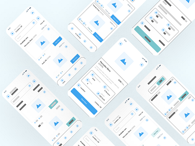 Car app wireframes ad branding design typography ui ux