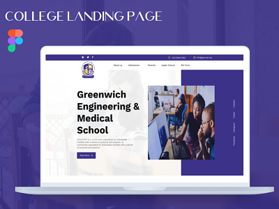 Educational website Landing Page