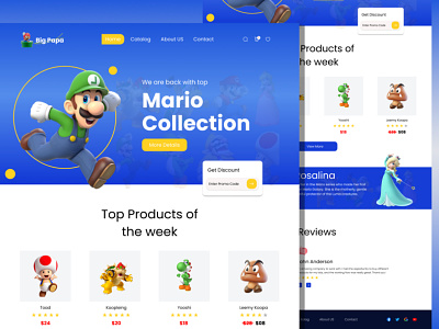 Mario game web page ad branding design graphic design illustration logo typography ui ux vector