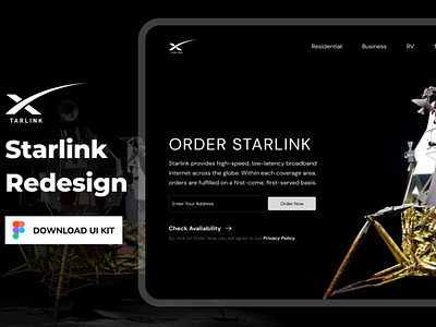 Starlink Tesla Redesign ad branding design graphic design illustration logo typography ui ux vector