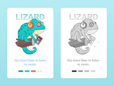 lizard design illustrator