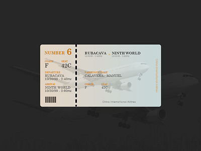 Daily Ui 024 Boarding pass daily ui