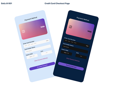 Credit Card Checkout Page