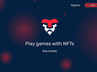 NFT Game Landing Page