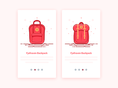 Wow,This is my favorite backpack. app backpack fjallraven guide pages ui