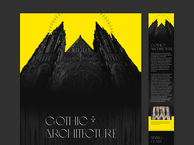 Gothic Art gothic mobile typogaphy ui web