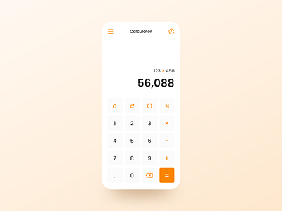 Calculator UI (Daily UI 004)