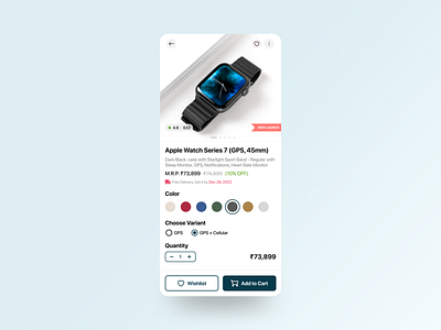 E-Commerce UI (Daily UI 012)