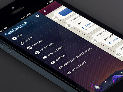 Coachella App Navigation