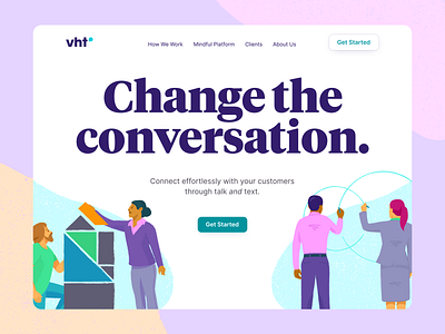 New VHT Website branding communication enterprise illustration mindful nashville website