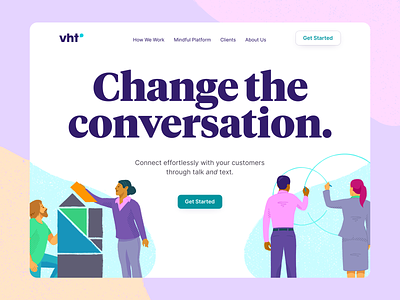 New VHT Website branding communication enterprise illustration mindful nashville website