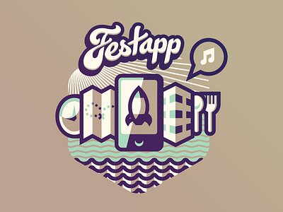 FestApp Four Color WIP event festapp guide illustration mobile nashville