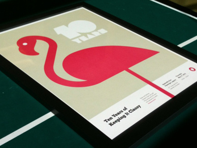Flamingo flamingo poster print