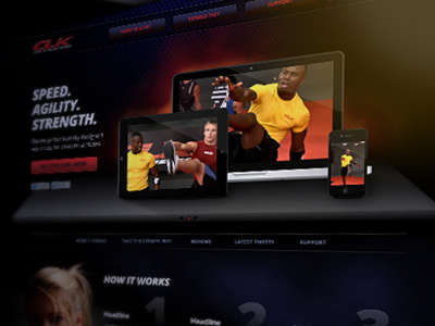 Fitness Website app device fitness website