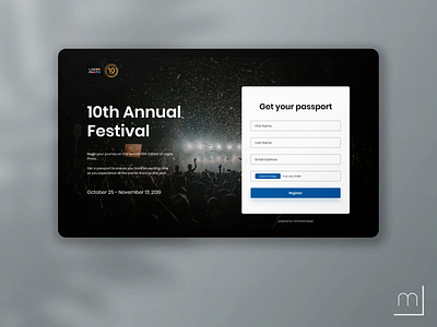 Lagos Photo Festival | Passports - Landing Page app design landing page ui uiux ux ux design web app design web design