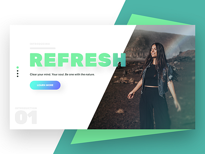 Refresh app challenge clean clothes colors design illustration landing landing page landing page landing page typography ui ux vector web web page web page website white space