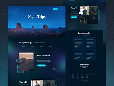 Night Trips - Landing Page