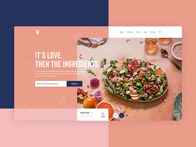 FF. - Food Delivery Website Landing Page