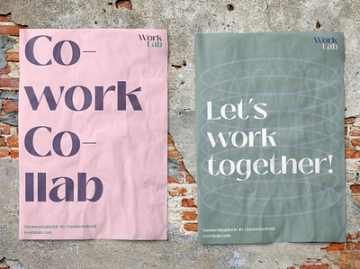 WorkLab // Coworking Space branding design graphic design logo