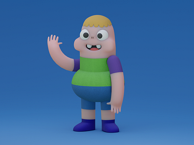 Clarence 3D b3d blender3d cartoonnetwork character modeling clarence eveerender