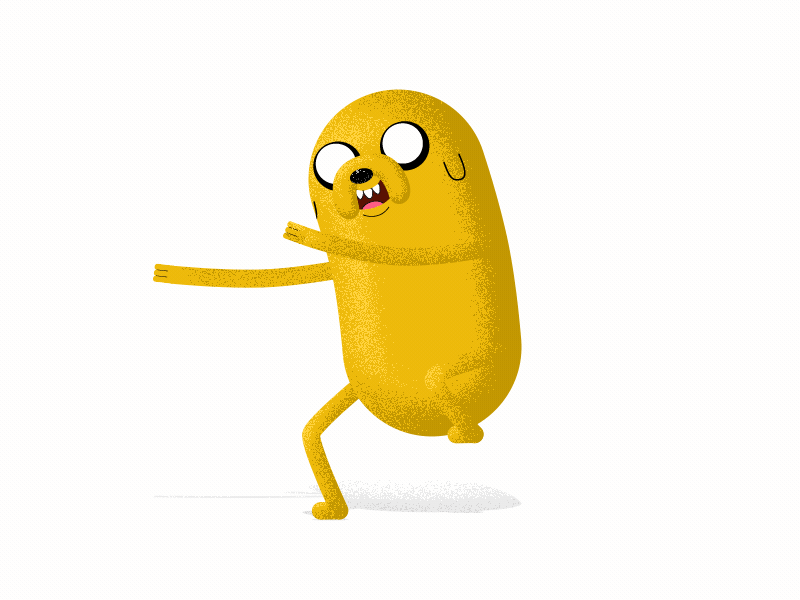 Running man 2d animation adventure time gif jake loop