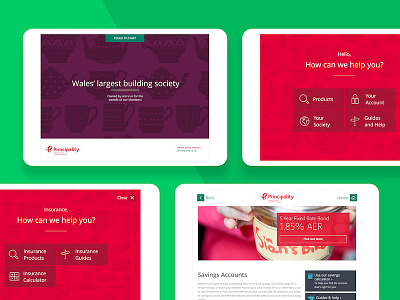 Principality Kiosk App app building society customer service design in store ipad kiosk principality products tablet