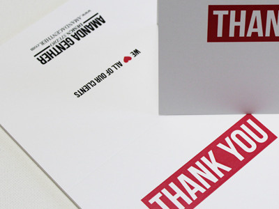 Thank You Cards print design thank you cards