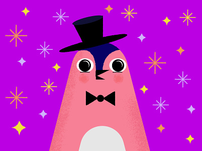 Give a Little illustration kids illustration penguin story texture