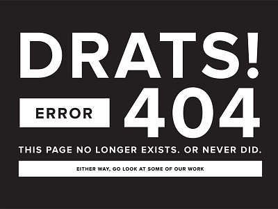 Error 404 error type typography