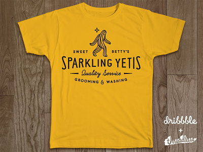 Sweet Betty's Sparkling Yetis logo logotype mark shirt sparkle yeti
