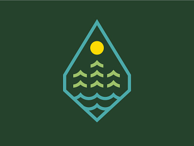 Get Out There badge logo nature