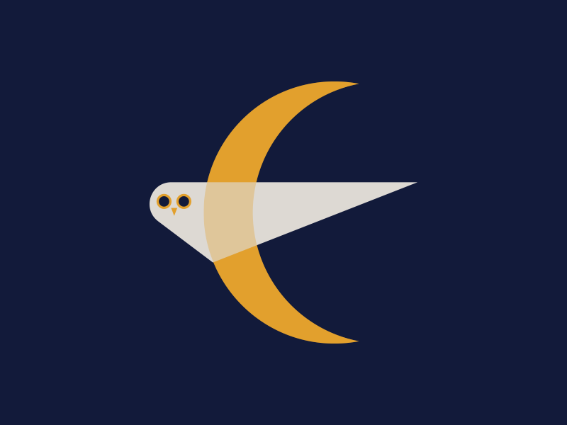 Owls geometric illustration minimal minimalism moon nature owl