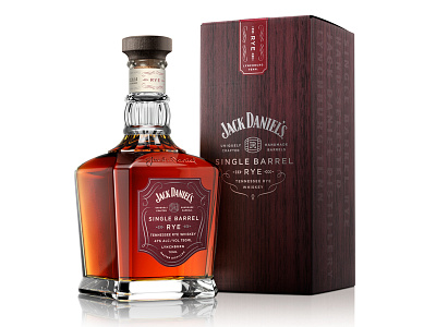 Jack Daniel's Single Barrel Rye packaging rye whiskey