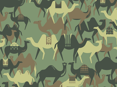Camelflage animal camel camo camouflage pattern