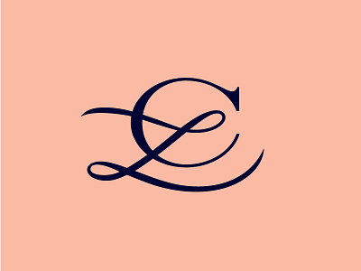 LC initials monogram type wedding