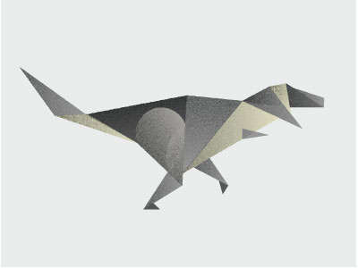 Dino 2 dinosaur illustration lines shapes