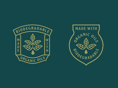 Badges badge callout drop leaf organic