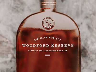 Woodford Reserve branding identity logotype monogram packaging spirits whiskey