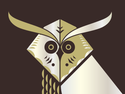 Kaepora bird gold owl shapes silver
