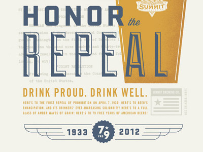 Summit Poster beer illustration poster screenprint