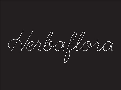 Herbaflora delicate monoline script