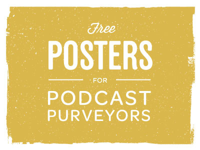 Podcast Project illustration poster radio