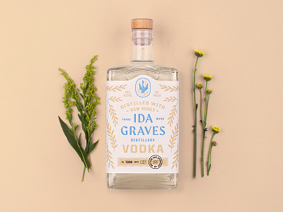 Ida Graves Vodka branding packaging spirits typography vodka
