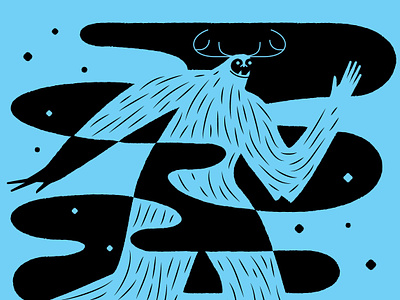 Yeti beastaweek bigfoot design illustration winter yeti