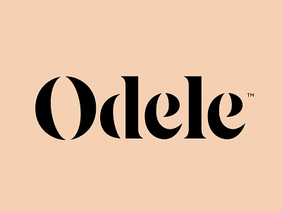 Odele beauty identity logotype typography