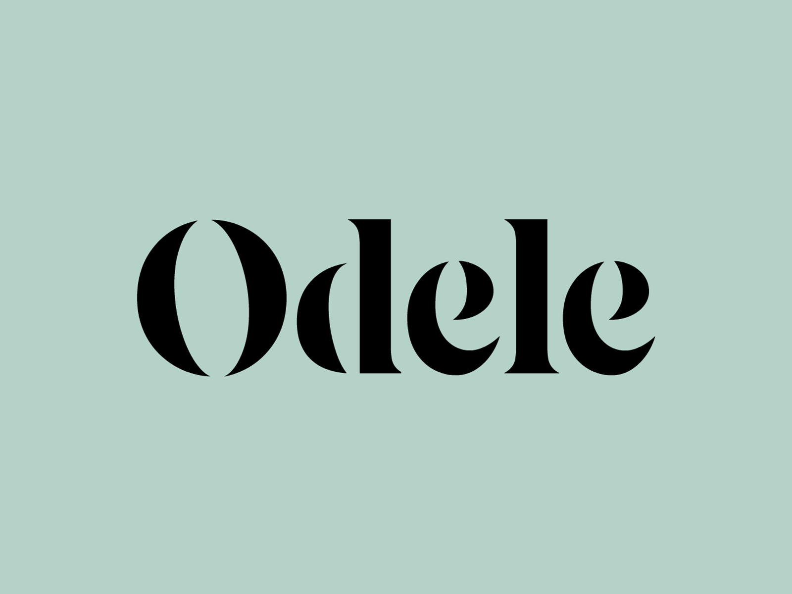 Odele Logotype animation logotype type typography